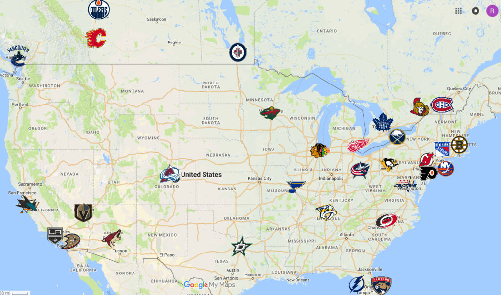 nhl teams and locations