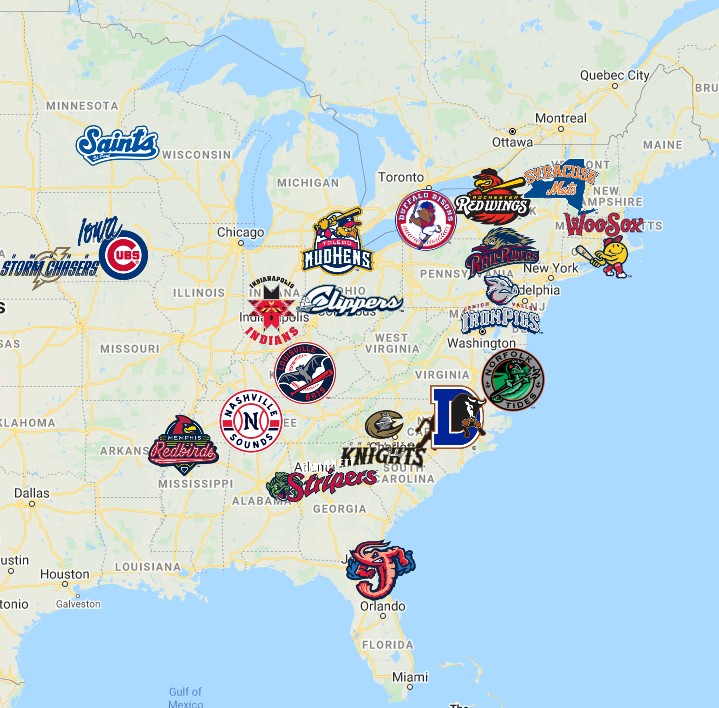 Minor League Baseball Florida Map - Map