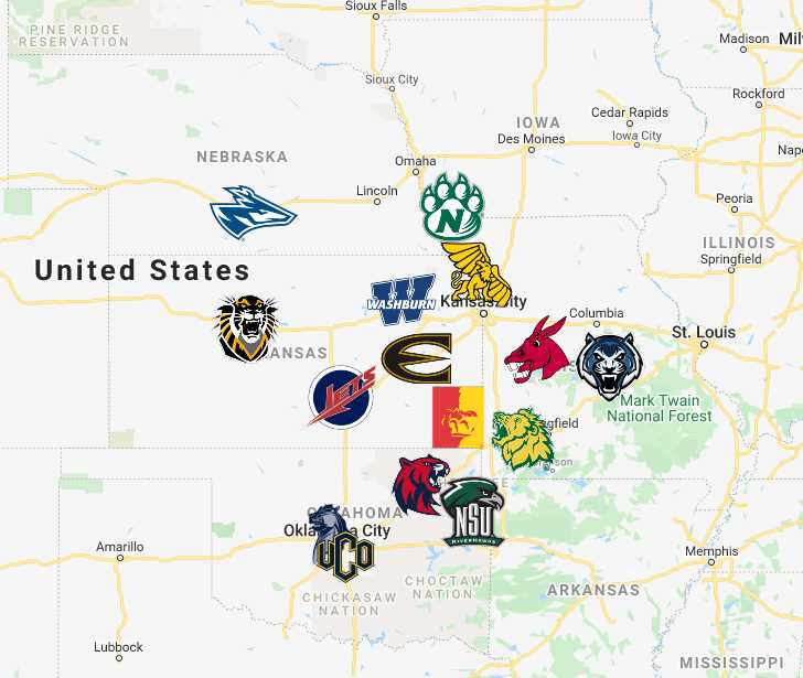 MIAA Map Teams Logos Sport League Maps
