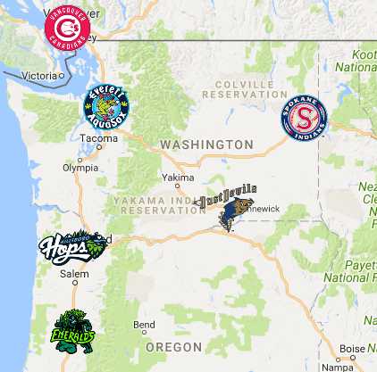 Hillsboro Hops Map