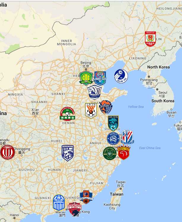 Primeira Liga Map, Clubs