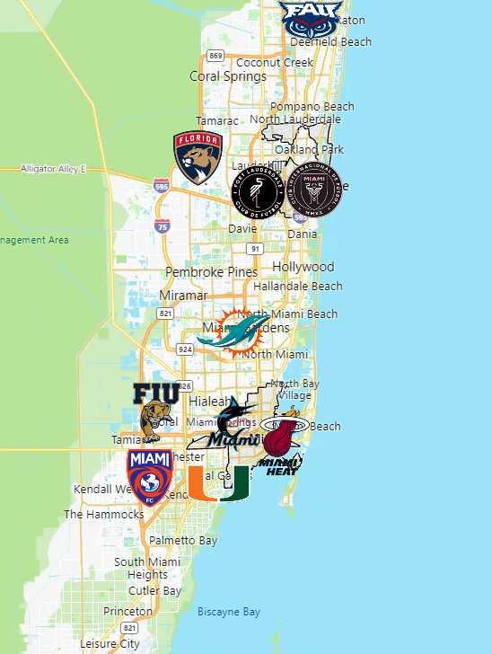 Sports Teams in Tampa - Sport League Maps
